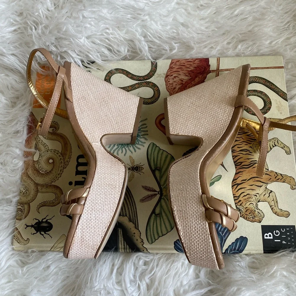 Kate spade platform sandals‎ woven wedge heels